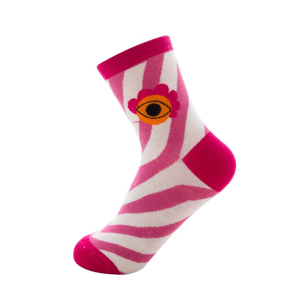 Female Lovely Crew Socks Cat Ear Owl Head Good Night Cotton Socks